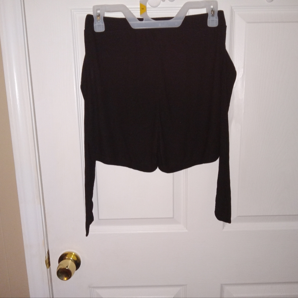 Ladies shein loose shorts with ties